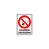 4202na - Kouření zakázáno (označení restaurací - zákaz kouření)