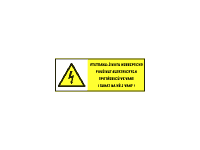 0146a - Výstraha - životu nebezpečno používat elektrických spotřebičů ve vaně i sahat na ně z vany! 