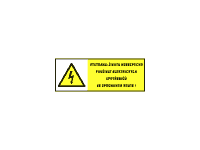 0146b - Výstraha - životu nebezpečno používat elektrických spotřebičů ve sprchovém koutě! 