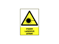 0299c - Pozor laserové záření 