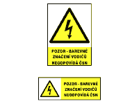 1999s - Pozor - barevné značení vodičů neodpovídá ČSN 